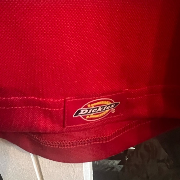 NWT- 🇺🇸 Dickies Red Men’s Collared Polo Pull Over Size 5X - Picture 6 of 8
